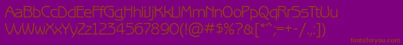 Benguiatgothicctt Font – Brown Fonts on Purple Background