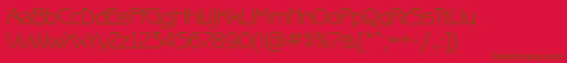 Benguiatgothicctt Font – Brown Fonts on Red Background