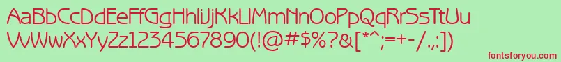 Benguiatgothicctt Font – Red Fonts on Green Background