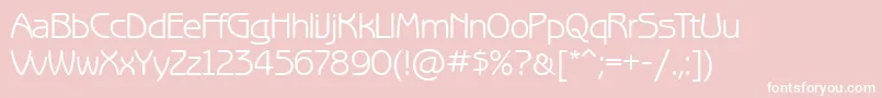 Benguiatgothicctt Font – White Fonts on Pink Background