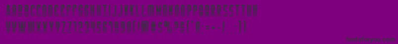 Yfileshalf-Schriftart – Schwarze Schriften auf violettem Hintergrund