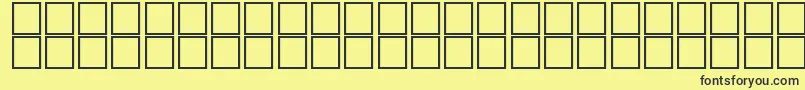 Fonte AlKharashiSalehMusmatMailNormal – fontes pretas em um fundo amarelo