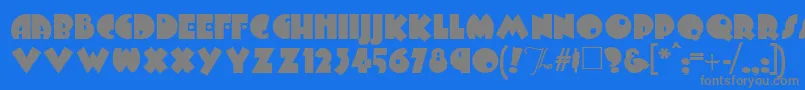 Arbuckle Font – Gray Fonts on Blue Background