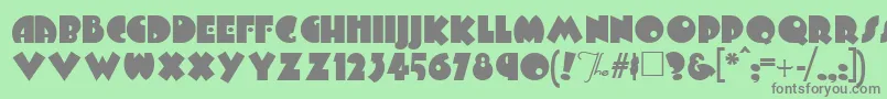 Arbuckle Font – Gray Fonts on Green Background