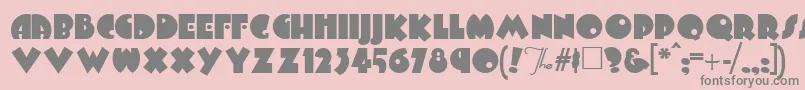 Arbuckle Font – Gray Fonts on Pink Background