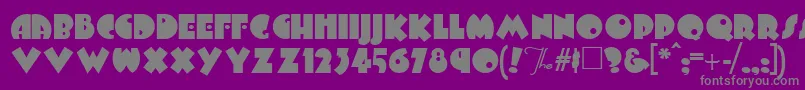 Arbuckle Font – Gray Fonts on Purple Background