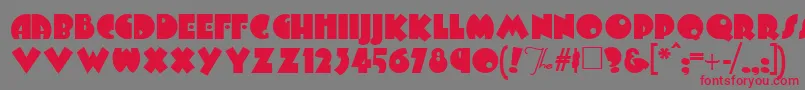 Arbuckle Font – Red Fonts on Gray Background