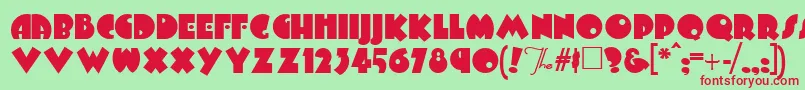 Arbuckle Font – Red Fonts on Green Background