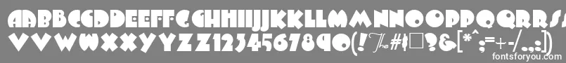 Arbuckle Font – White Fonts on Gray Background