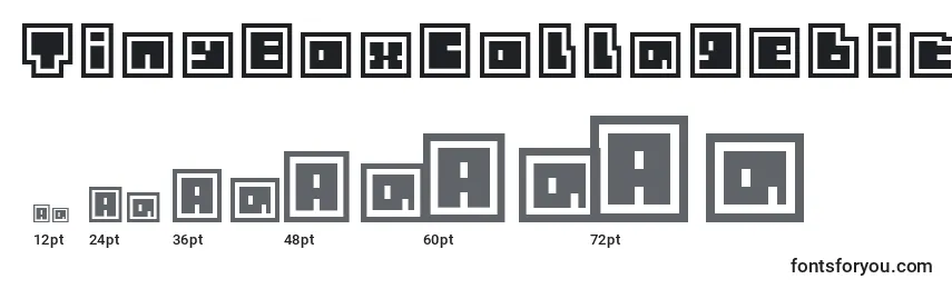 Размеры шрифта TinyBoxCollagebita12