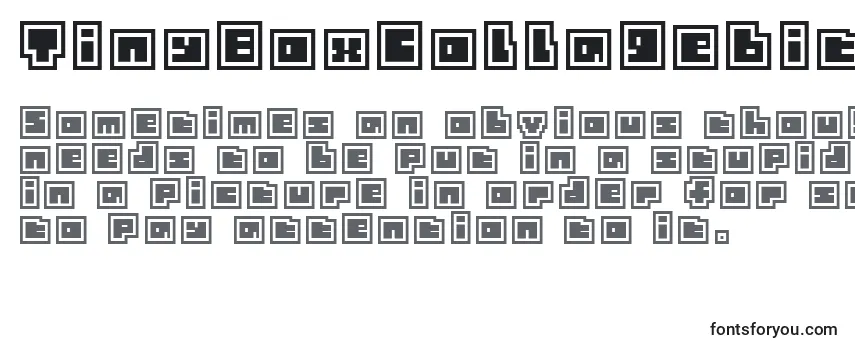Обзор шрифта TinyBoxCollagebita12