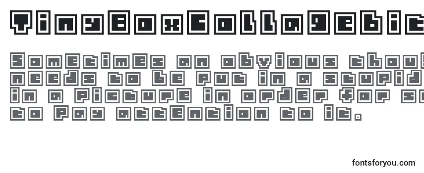 TinyBoxCollagebita12 Font