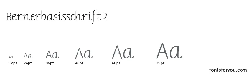 Bernerbasisschrift2 Font Sizes