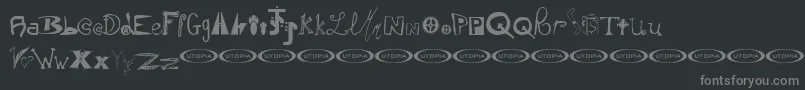 InstantSoupMix Font – Gray Fonts on Black Background