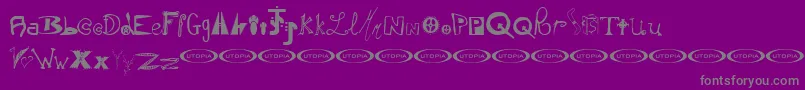 InstantSoupMix Font – Gray Fonts on Purple Background