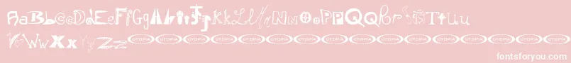 InstantSoupMix Font – White Fonts on Pink Background
