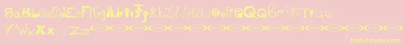 InstantSoupMix Font – Yellow Fonts on Pink Background