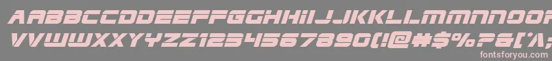 Edgeracerexpandsuperital Font – Pink Fonts on Gray Background
