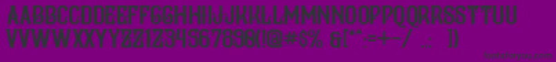 PilarDisplayTypeface Font – Black Fonts on Purple Background