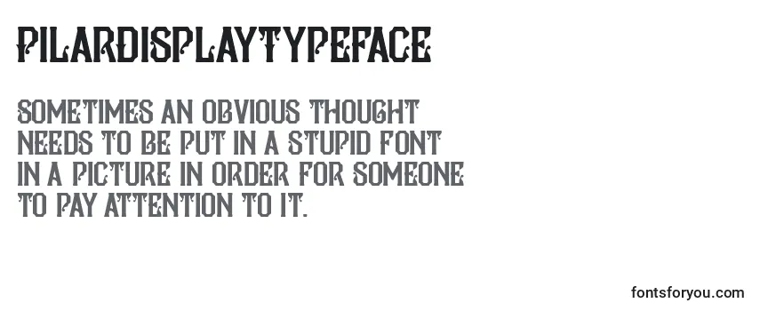 PilarDisplayTypeface Font