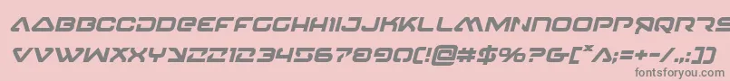 4114blasterv2boldital Font – Gray Fonts on Pink Background