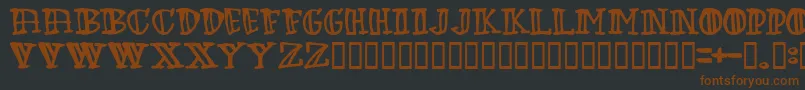 Więcej informacji o czcionce Green Czcionka Green – brązowe czcionki na czarnym tle