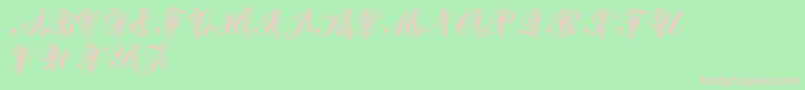 LmsToeShoes Font – Pink Fonts on Green Background