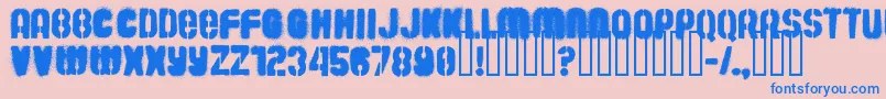 fuente Barrio30 – Fuentes Azules Sobre Fondo Rosa