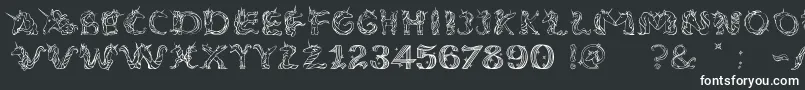 Шрифт EenhoornLight – белые шрифты