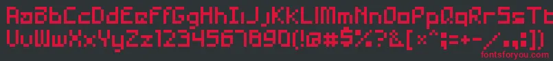 AsaiHaxxor Font – Red Fonts on Black Background