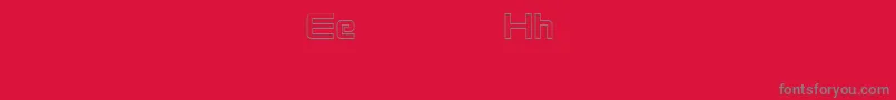 Police Venturedemooutline – polices grises sur fond rouge