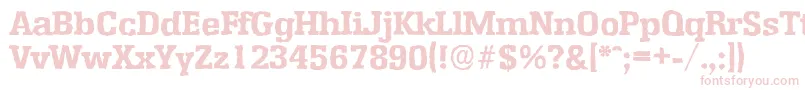 Police EnschedeantiqueXboldRegular – polices roses sur fond blanc