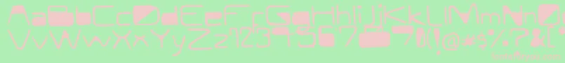 ModernCurve Font – Pink Fonts on Green Background