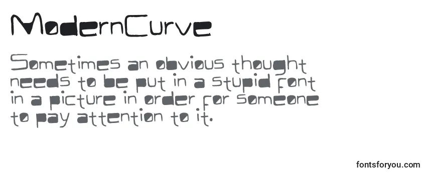 ModernCurve Font