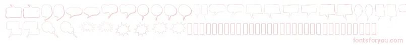 AlinSpeechBubbles Font – Pink Fonts