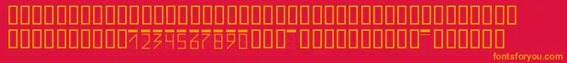 fuente Zipcode – Fuentes Naranjas Sobre Fondo Rojo