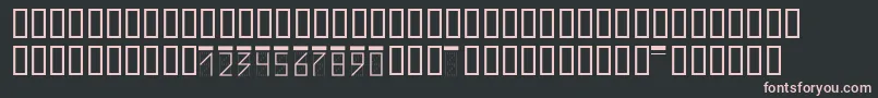 Zipcode Font – Pink Fonts on Black Background