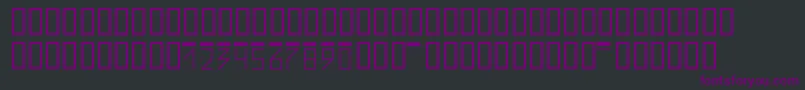 フォントZipcode – 黒い背景に紫のフォント