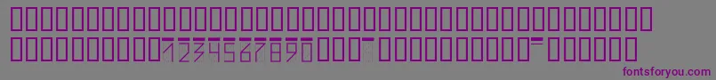 Zipcode-fontti – violetit fontit harmaalla taustalla