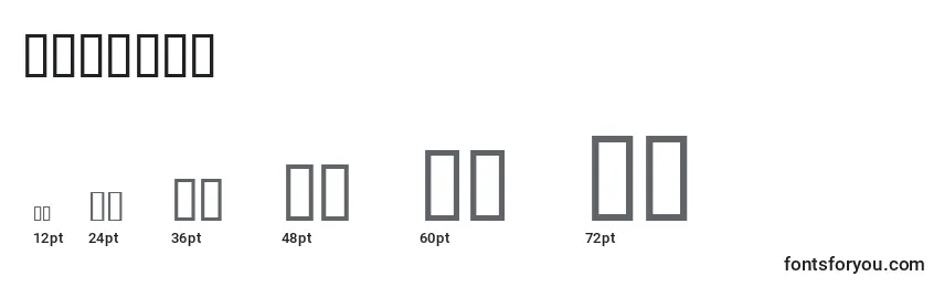 Zipcode Font Sizes