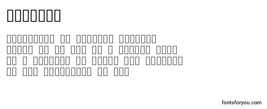 Zipcode Font