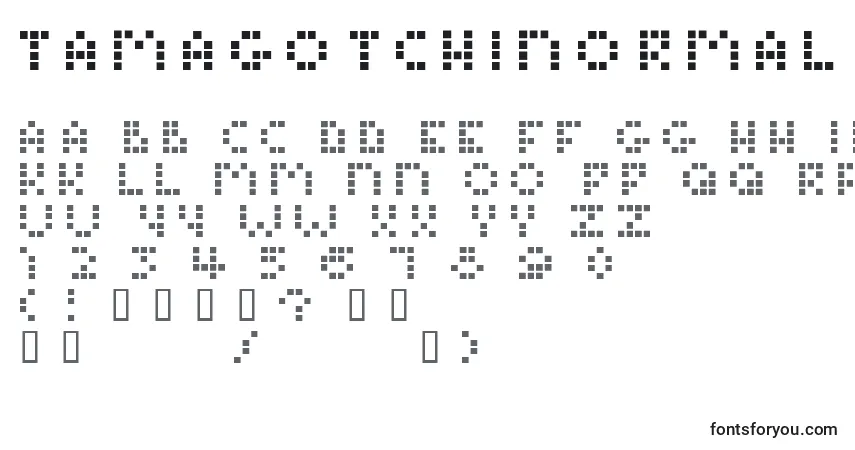 Шрифт TamagotchiNormal – алфавит, цифры, специальные символы