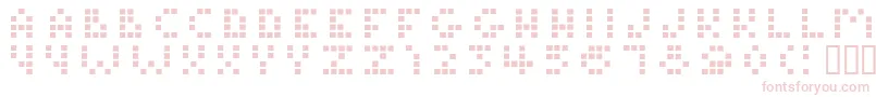TamagotchiNormal-Schriftart – Rosa Schriften auf weißem Hintergrund