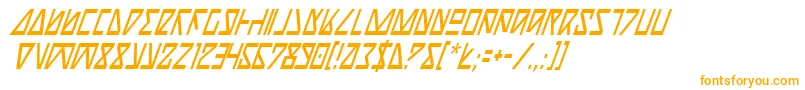 Nickci Font – Orange Fonts on White Background