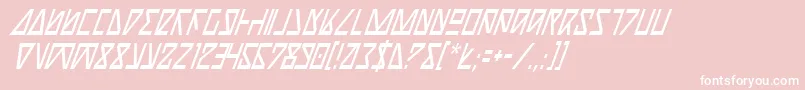 Nickci Font – White Fonts on Pink Background