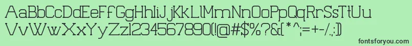 PalacioBook Font – Black Fonts on Green Background