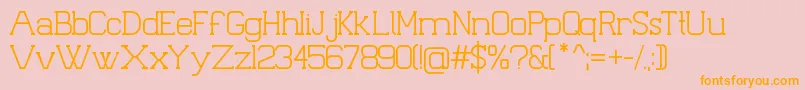 PalacioBook Font – Orange Fonts on Pink Background