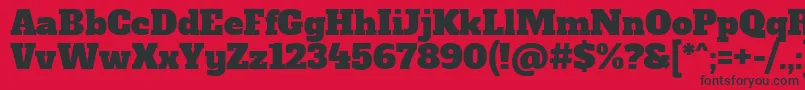 AlfaslaboneRegular Font – Black Fonts on Red Background