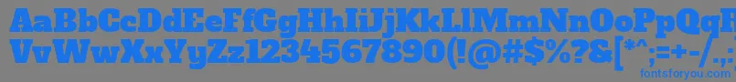 AlfaslaboneRegular Font – Blue Fonts on Gray Background