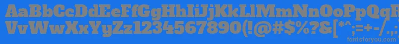 AlfaslaboneRegular Font – Gray Fonts on Blue Background